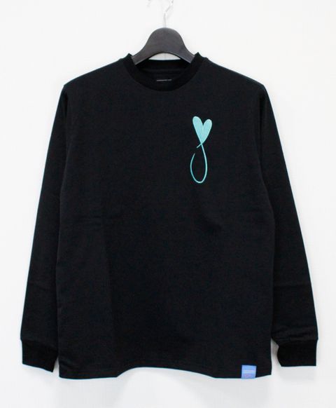 ロングスリーブTシャツ / Tiphanie Big Logo / BLACK x BLUE
