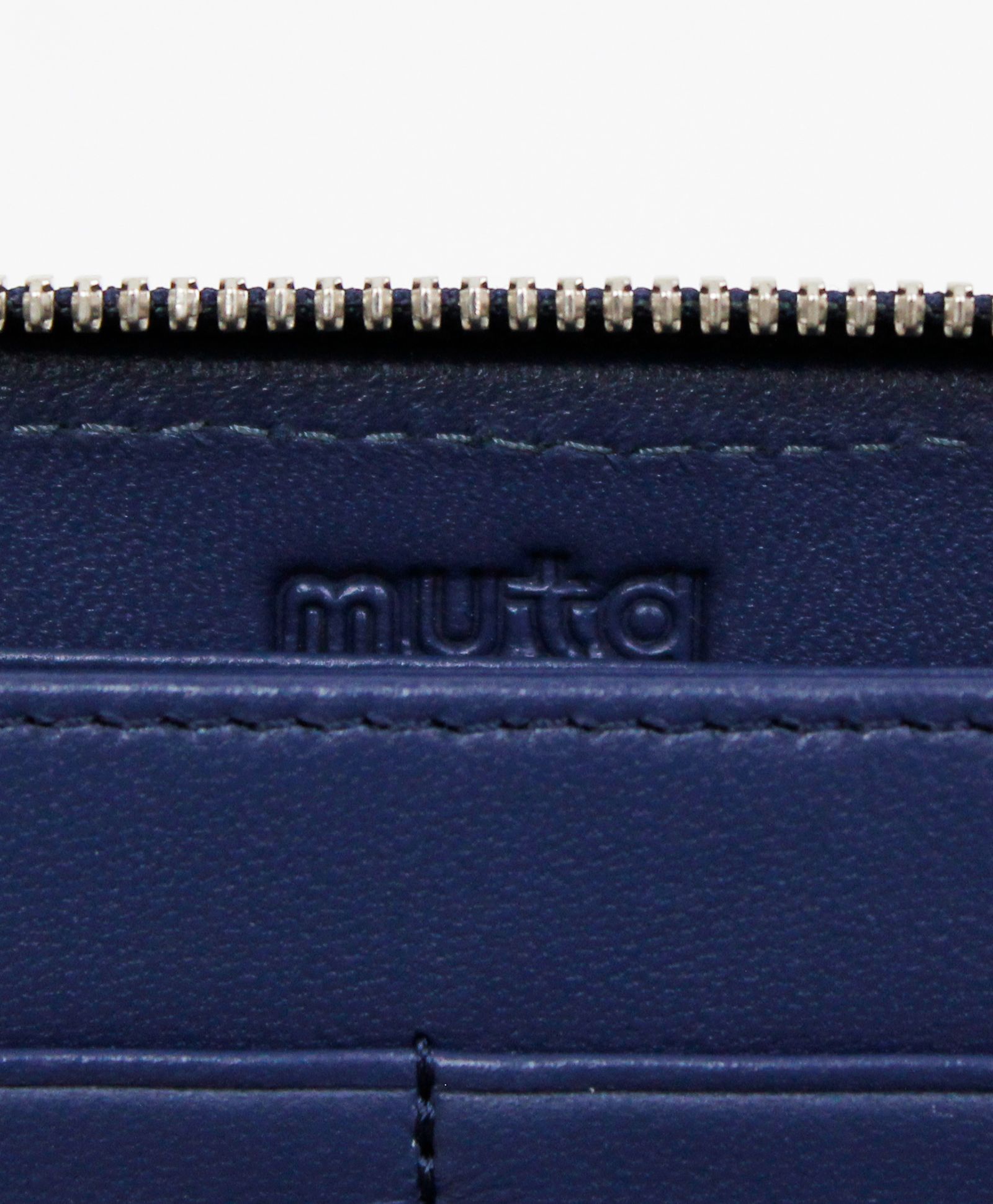 MUTA / ムータ / ガルーシャ・イントレチャートTWIN ZIP長財布 / ネイビー