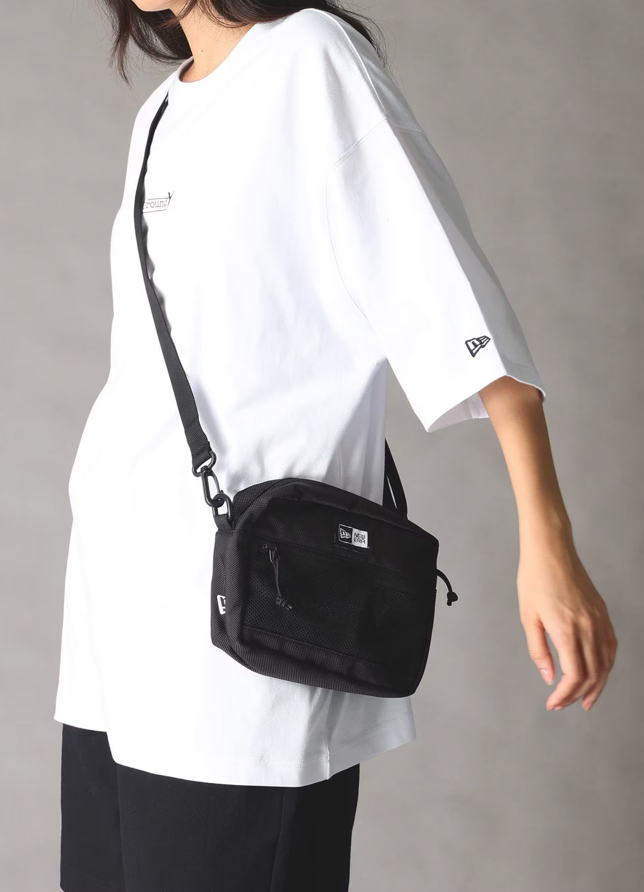 Ground Y×NEW ERA SHOULDER POUCH L Ground Y LOGO [GK-I90-991-1]