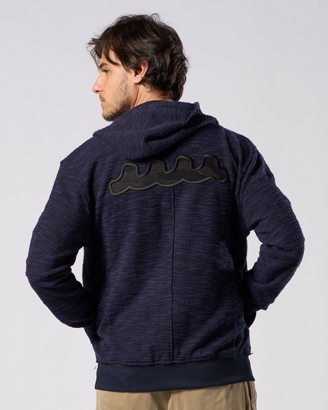 ☆先行予約☆ muta × wjk  / ニットジャガード リラックス パーカー / knit jacquard relax parker / NAVY [204 mw02i]