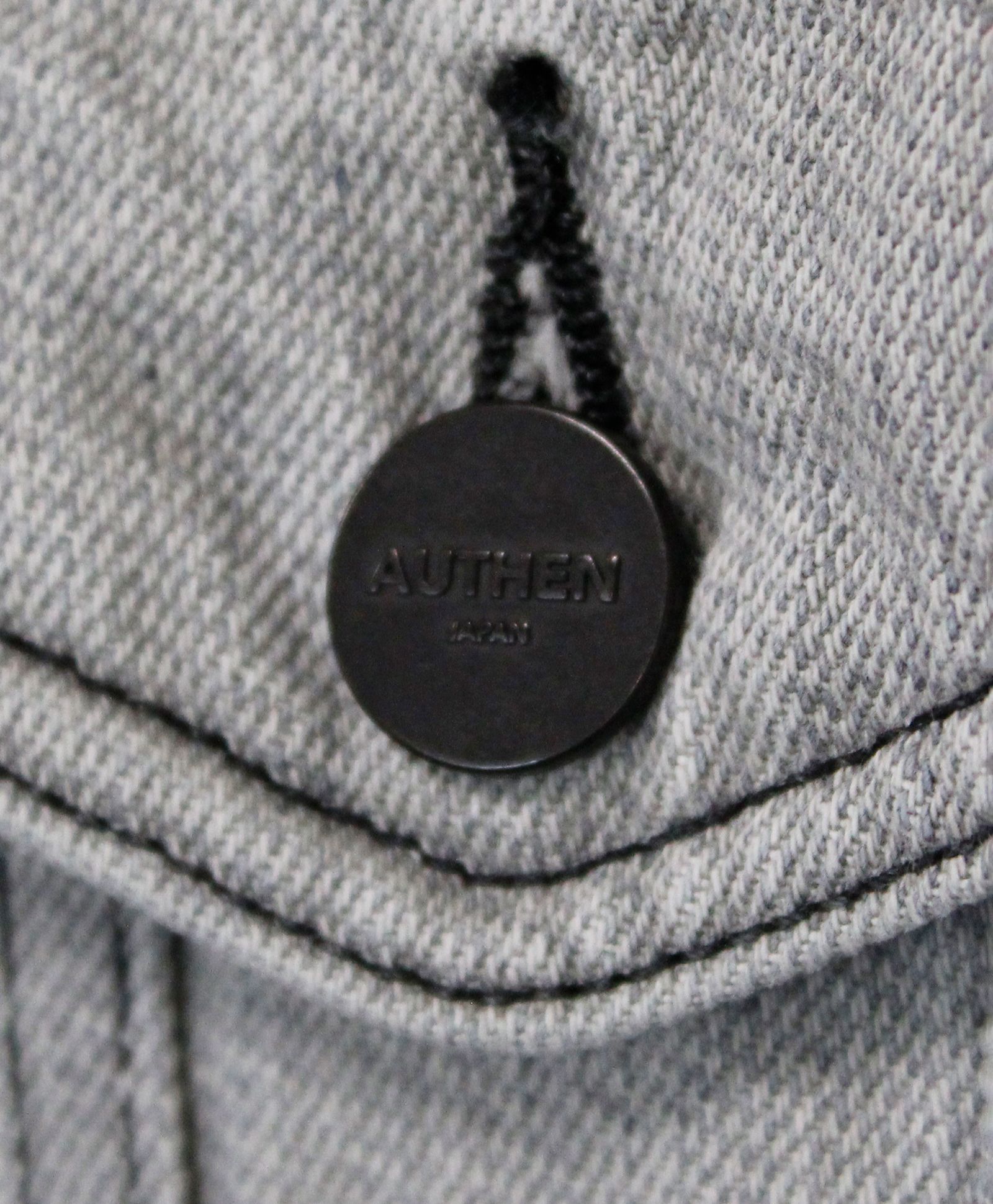 "ターク" トラッカージャケット / "TURK" TRUCKER JACKET BK  / LIGHT GRAY [AUT-095B-106]