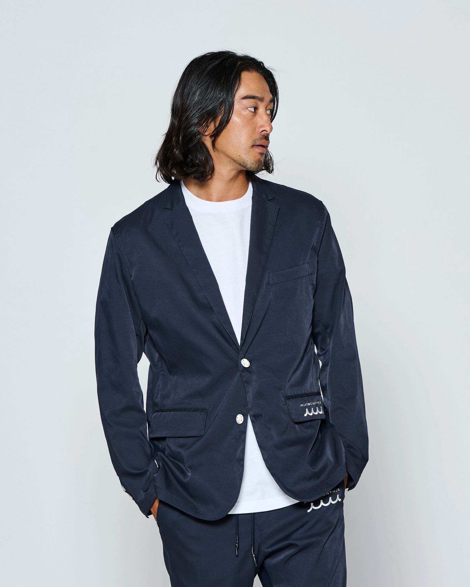 ☆先行予約☆muta MARINE × ACANTHUS  / テーラードジャケット /  Tailored Jacket / NAVY【MA2702】
