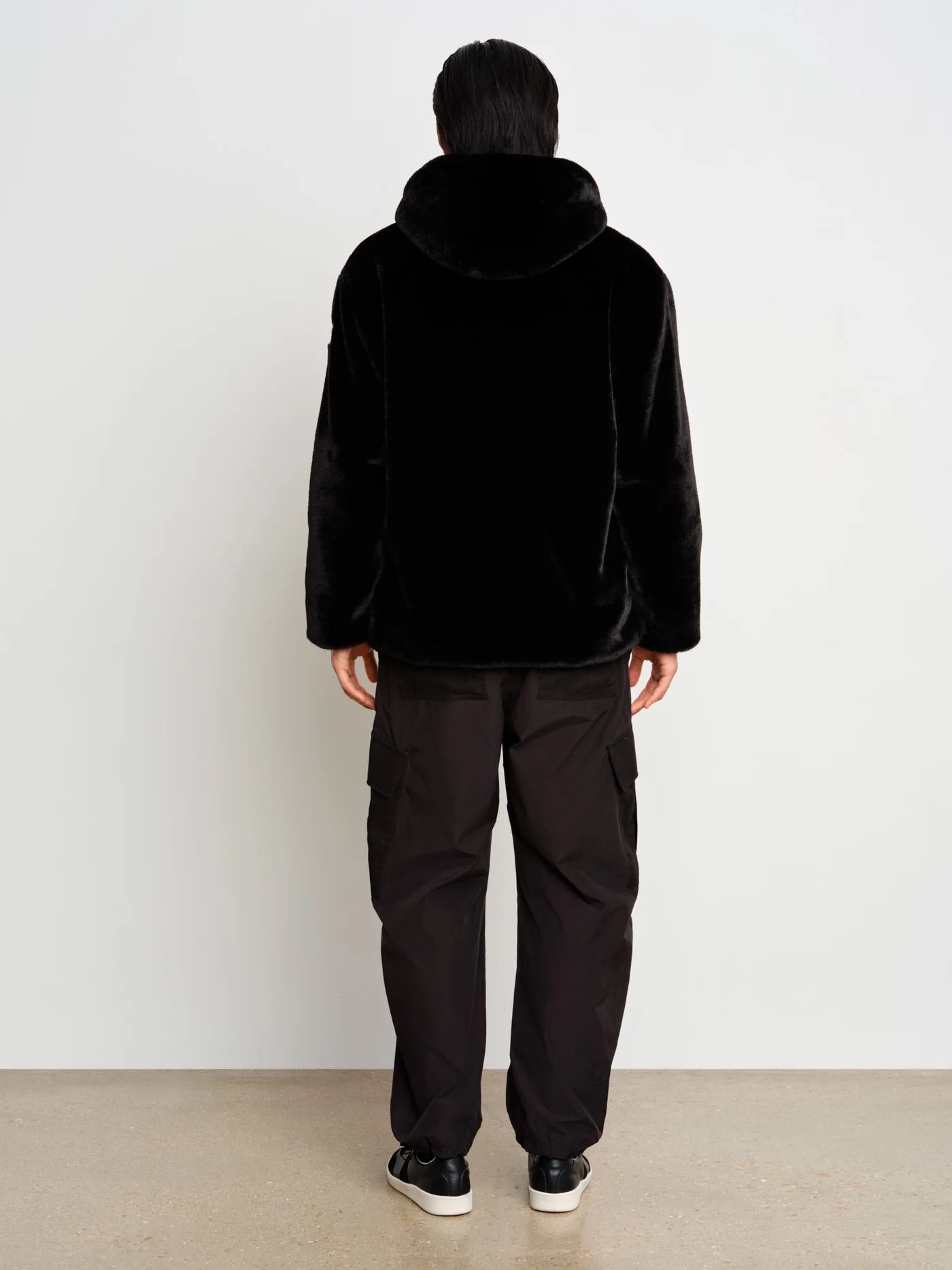 フード付き ボアブルゾン / MASCALI /  マスカリ / BLACK [MJXA0201033588]