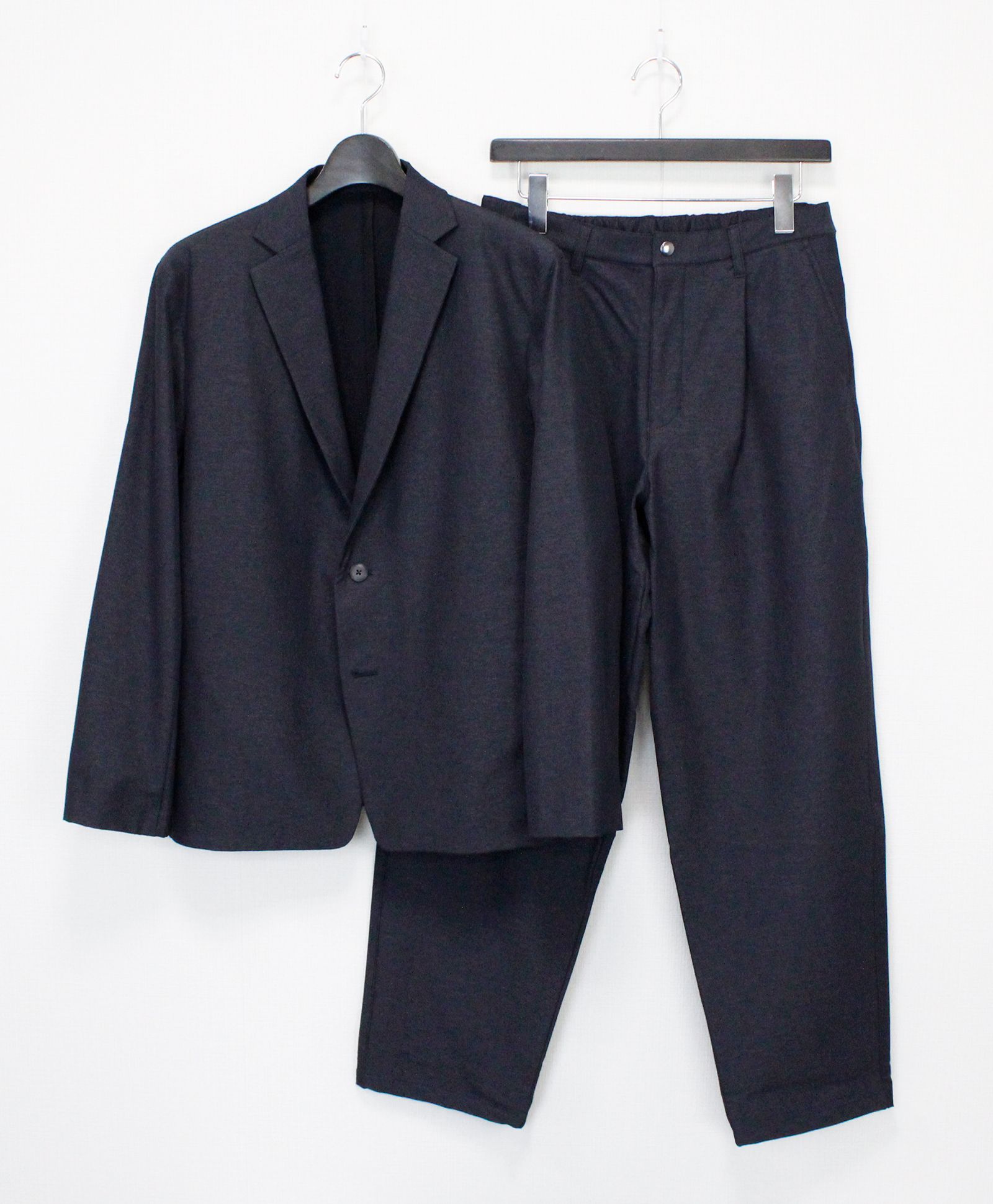 N/Peダブルクロスストレッチ イージージャケット / チャコールグレー [26003]