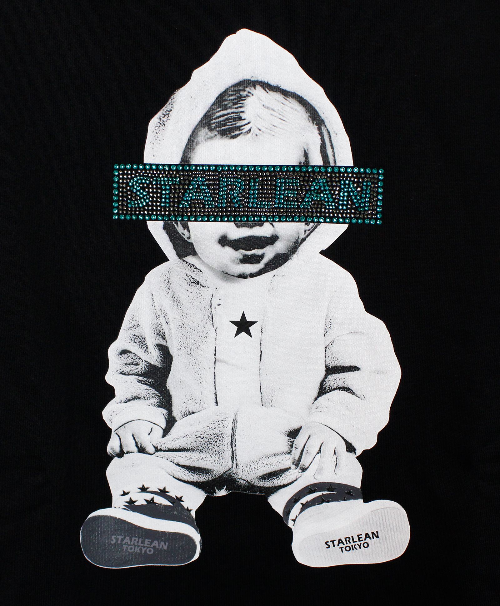 プルオーバーパーカー / SWALLOW LOGO BABY HOODIE / BLACK  [SLPP157]