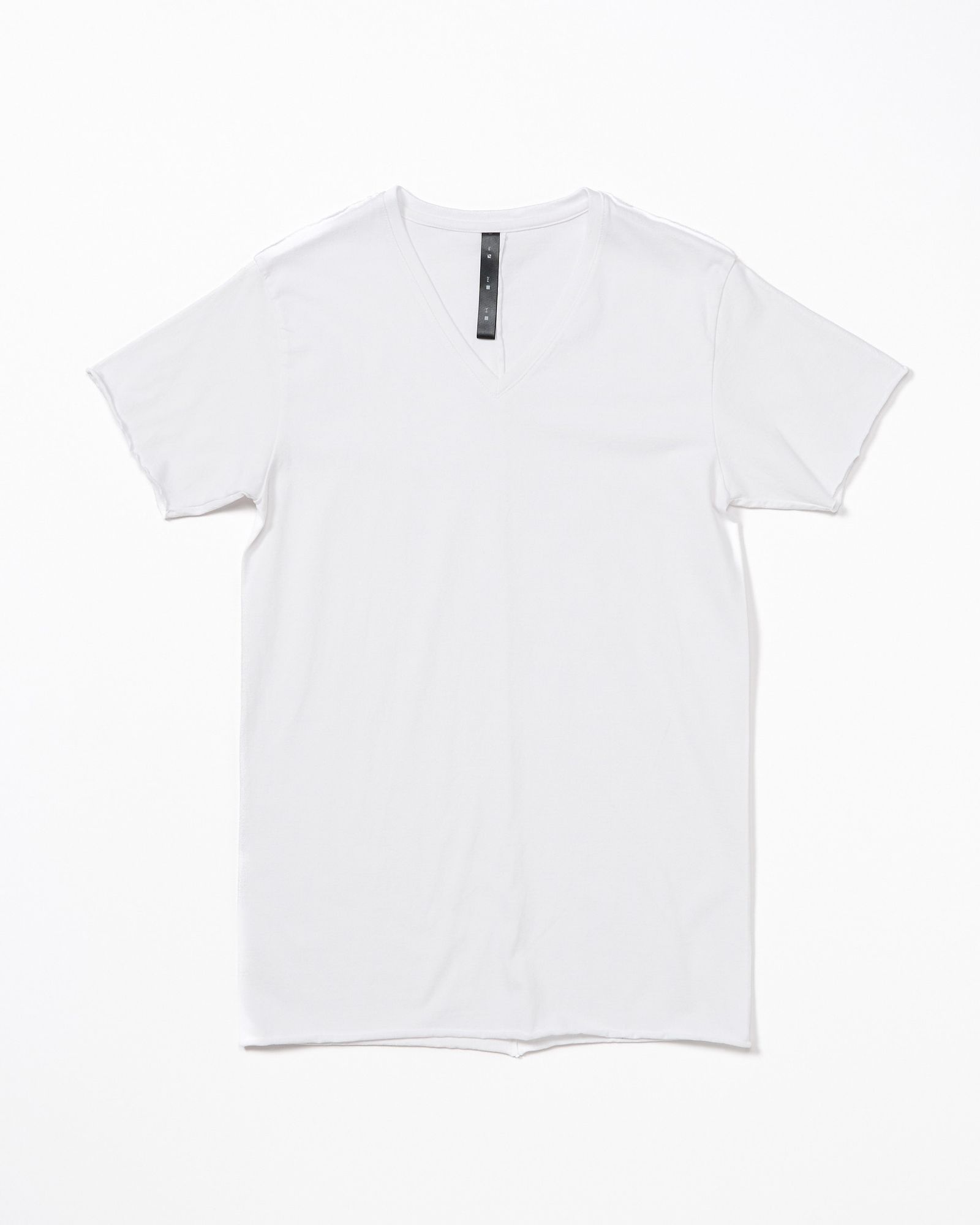 ☆先行予約☆ wjk  / スリムカットオフVネック半袖Tシャツ / slim cut-off V-neck S/S / white【7004 js01k】