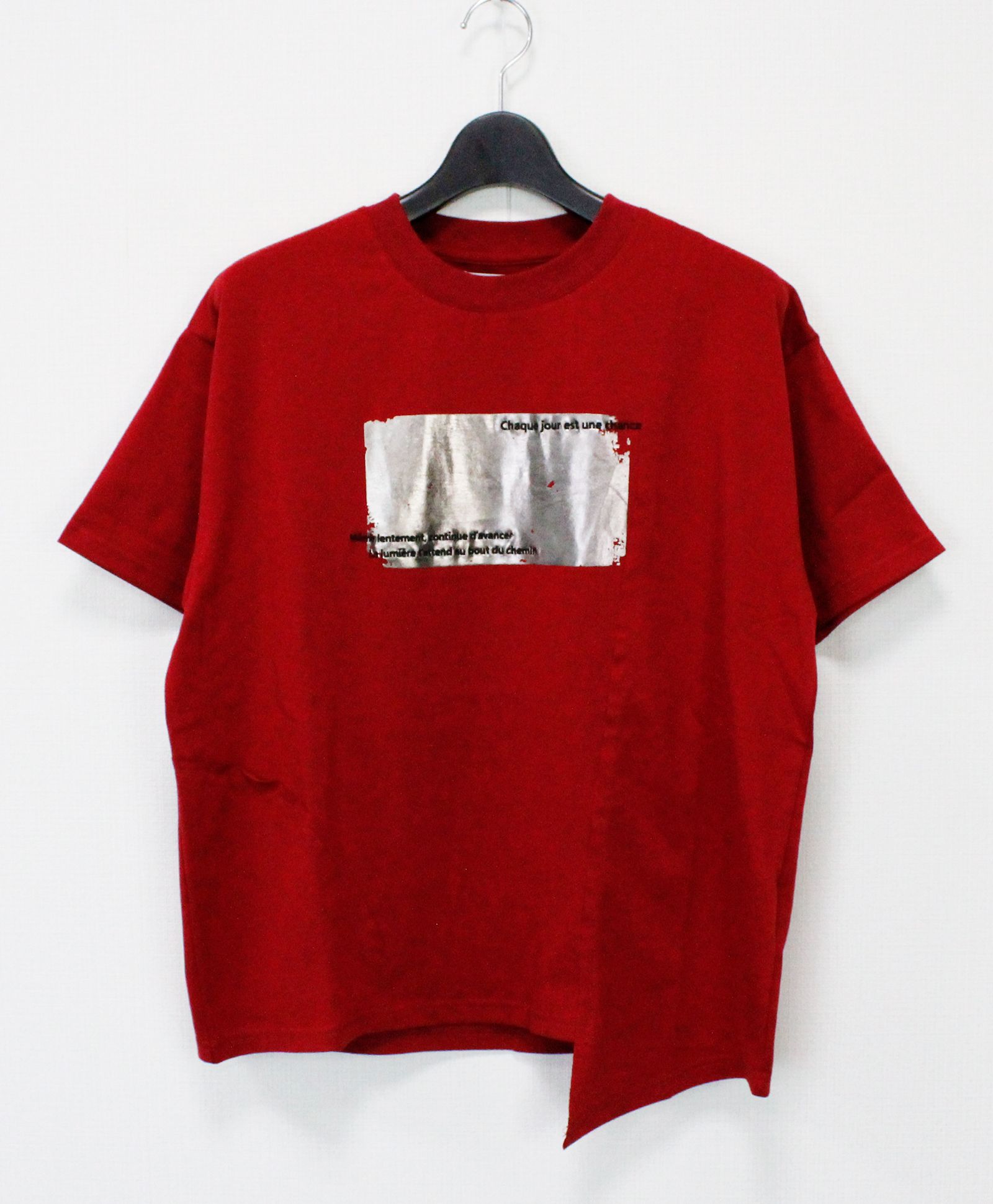 クラック箔切替TEE / レッド [bc605302]