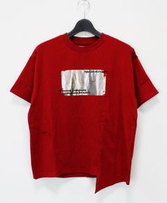 クラック箔切替TEE / レッド [bc605302]