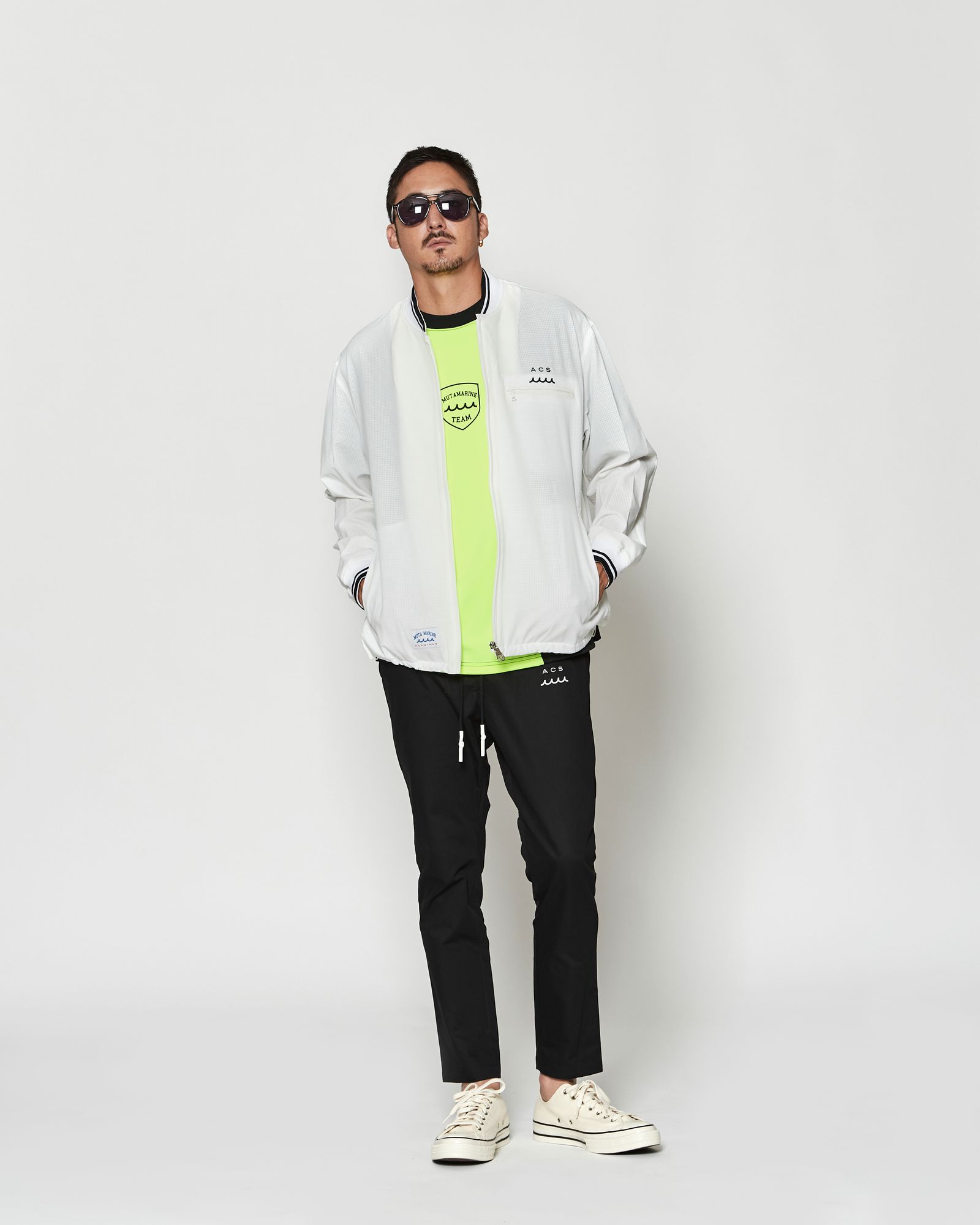 ☆先行予約☆muta MARINE × ACANTHUS  / Dot Air®ベンチレーションジャケット / Dot Air® Ventilation Jacket / WHITE【MA2603】