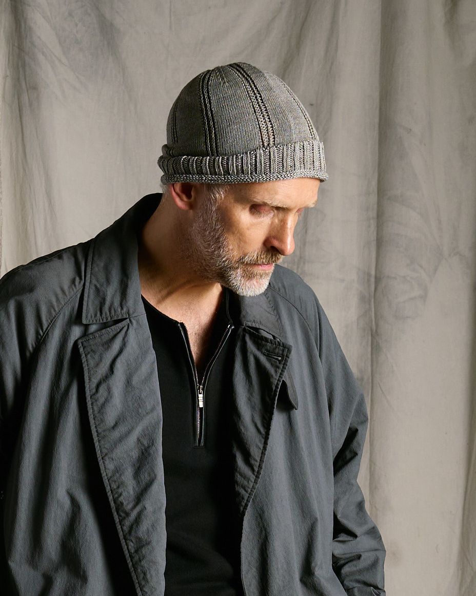 ☆先行予約☆ wjk  / ストライプニットビーニー / ニットキャップ / GIMA stripe knit beanie / dust gray【8004 kw86k】