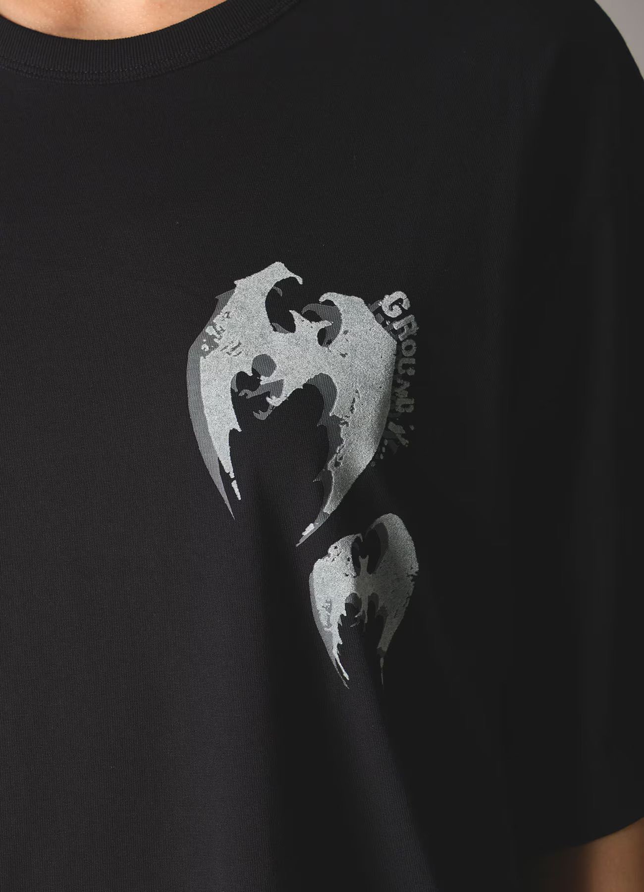 BAT T-SHIRT A / BLACK [GQ-T04-071-1]