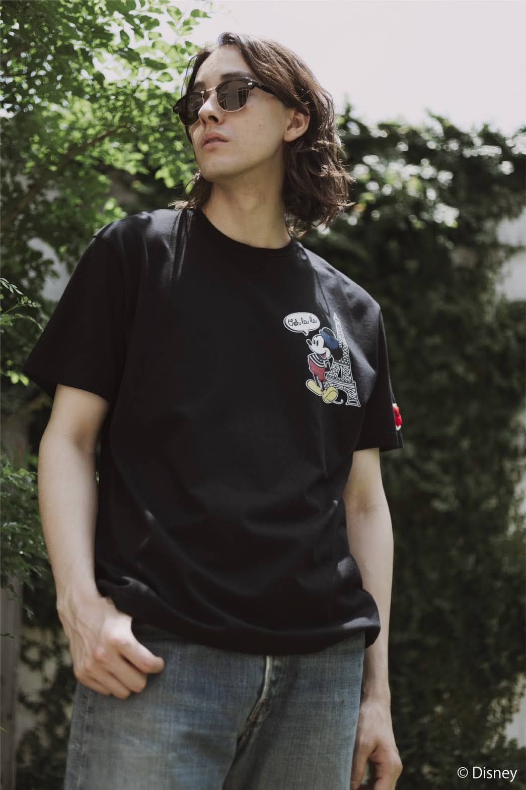 Limited design T-shirt 02 / Mickey / BLACK