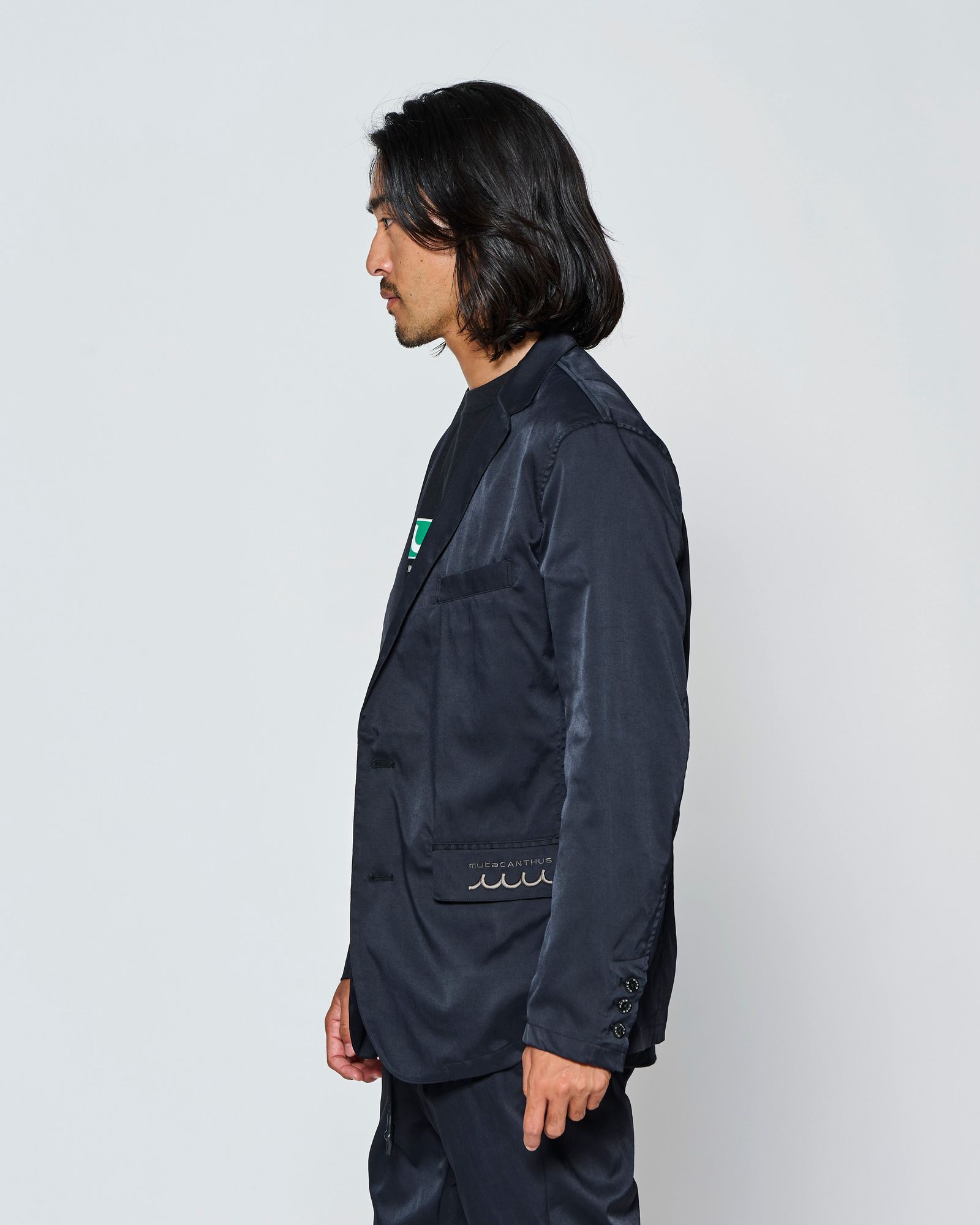 ☆先行予約☆muta MARINE × ACANTHUS  / テーラードジャケット /  Tailored Jacket / BLACK【MA2702】