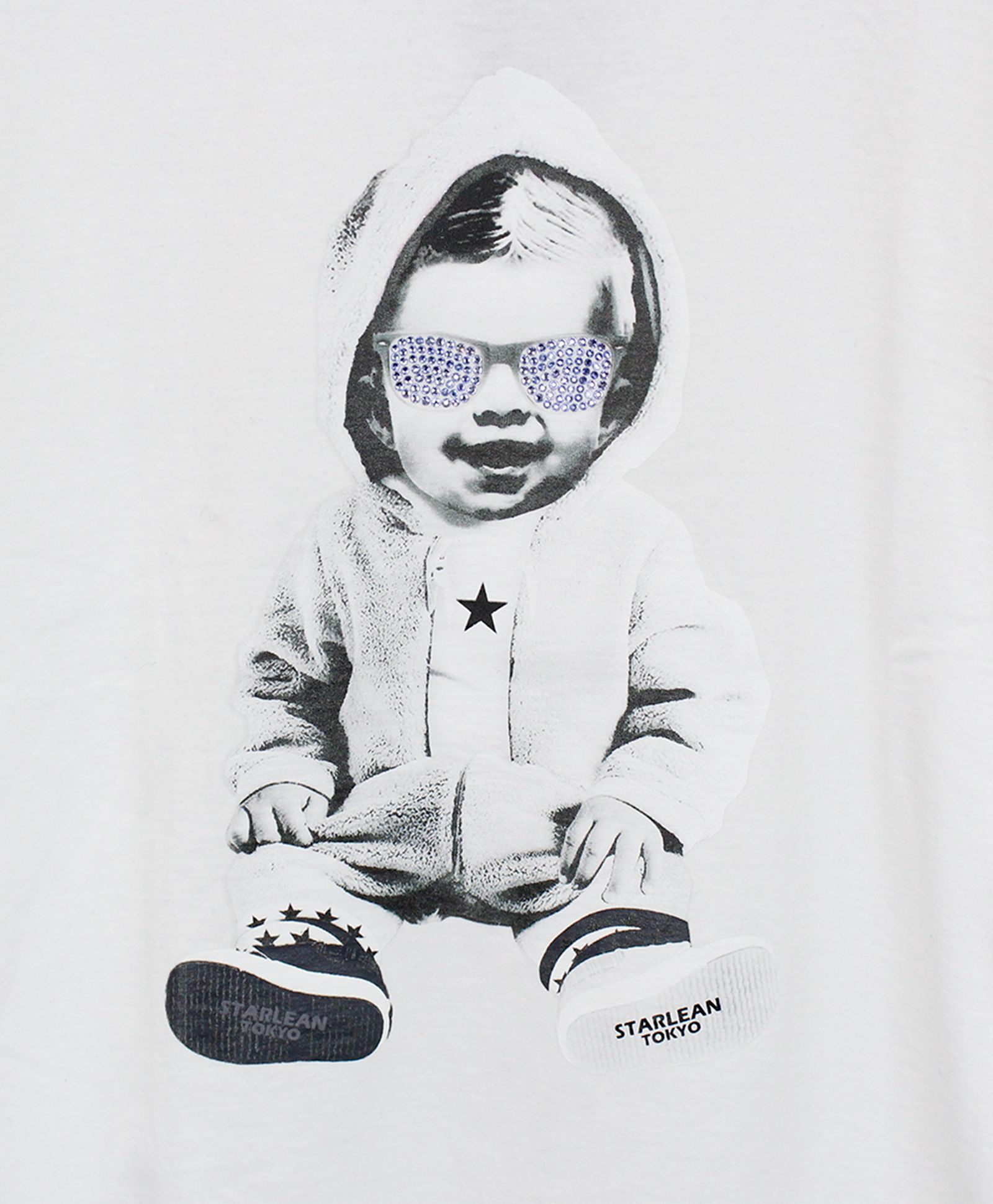 プリントTシャツ HOODIE BABY T-SHIRT [SLTN067] WHITE