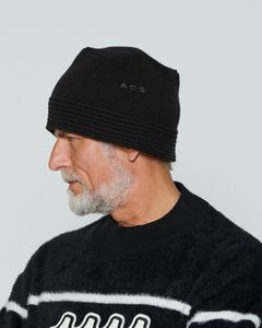 ☆先行予約☆  ニットバケットハット / ACS Logo Knit Bucket Hat / BLACK 【CP2504】