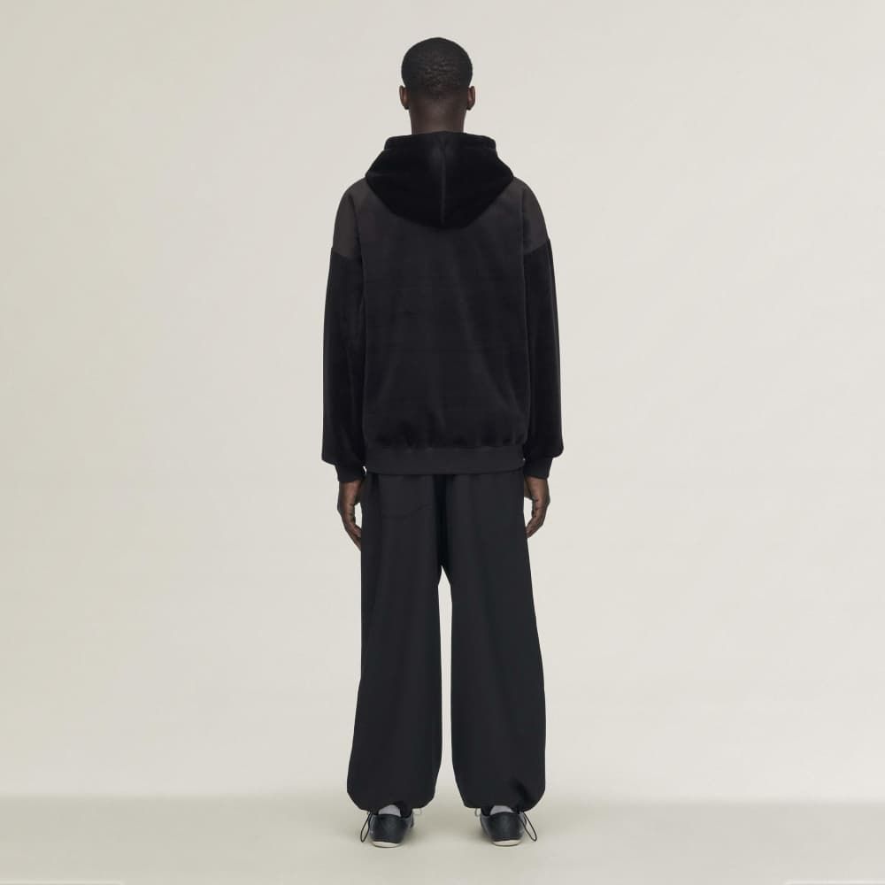 ベルベット コーデュロイ ジップ フーディー / Y-3 VELVET CORDUROY ZIP HOODIE / BLACK [IA4371-APPA26]