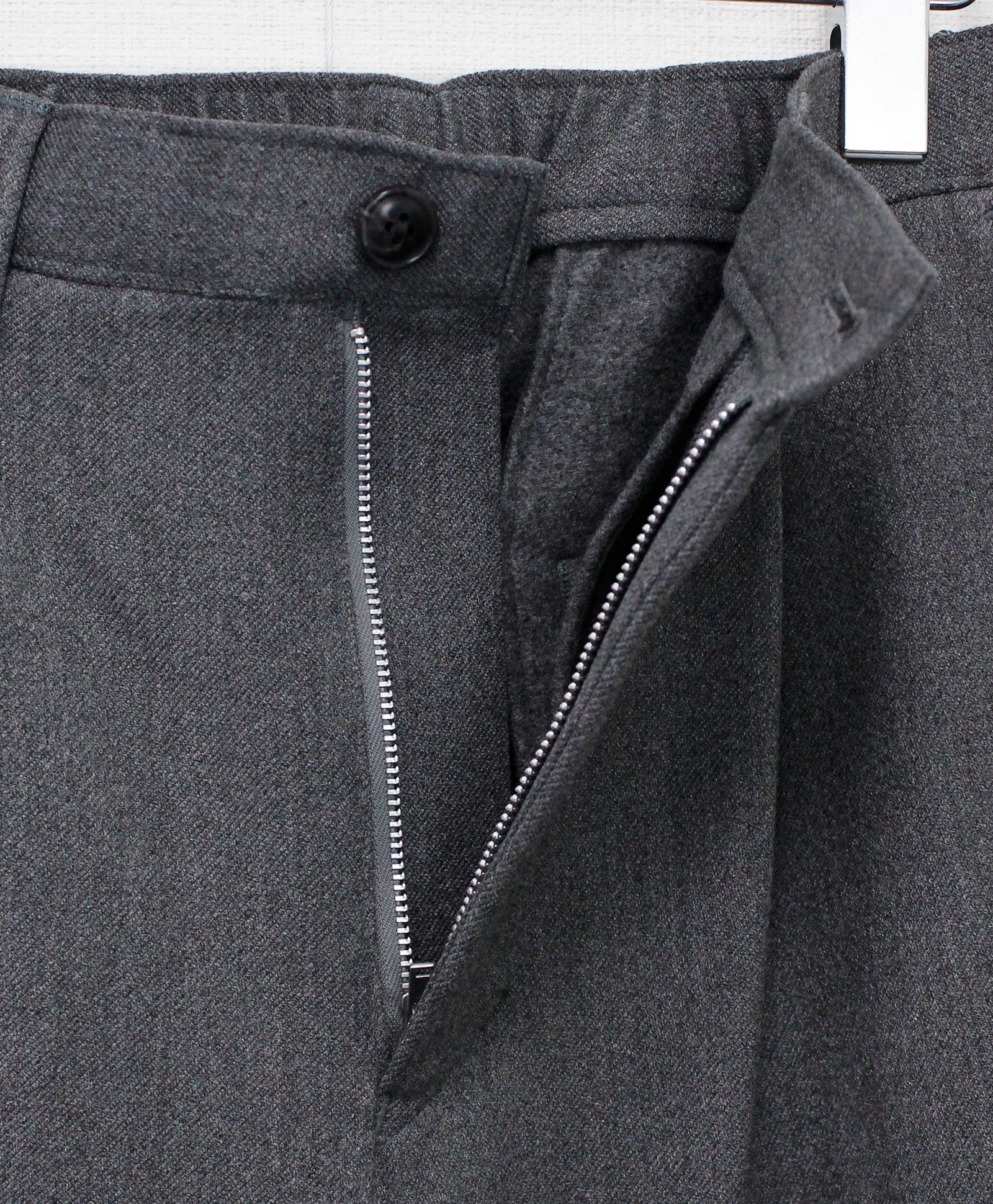 VISLYカシミヤタッチワンタックワイドパンツ / グレー[65512]