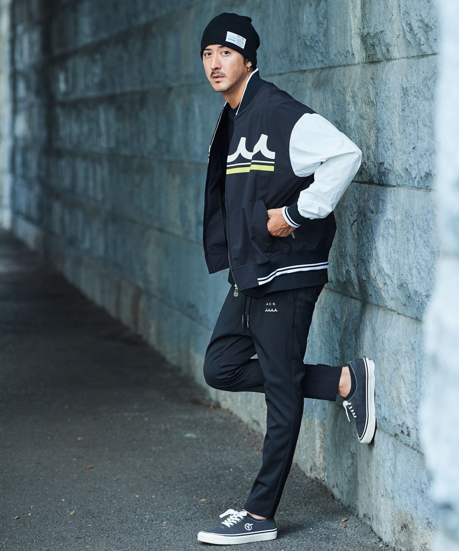 ACANTHUS × muta MARINE / muta MA-1 Jacket / MA-1ジャケット / BLACK 【MA2501】