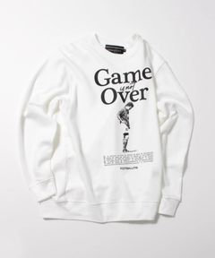 【FOOTBALLITIS】[GAME OVER] ライト・スウェット・クルーネック / トレーナー / WHITE [253242RB]