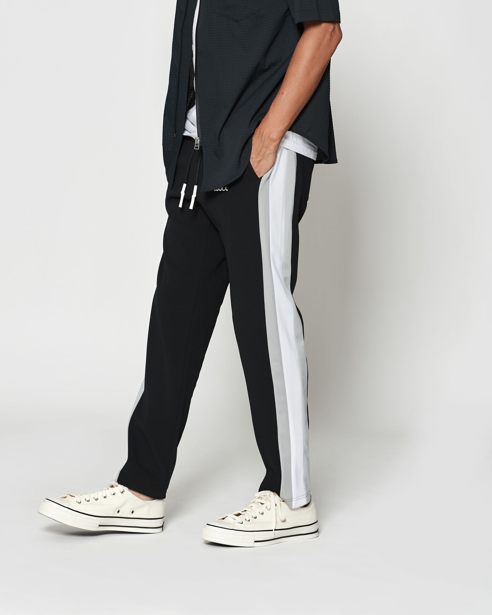 ☆先行予約☆muta MARINE × ACANTHUS / トラックパンツ / Track Pants / BLACK 【MA2608】