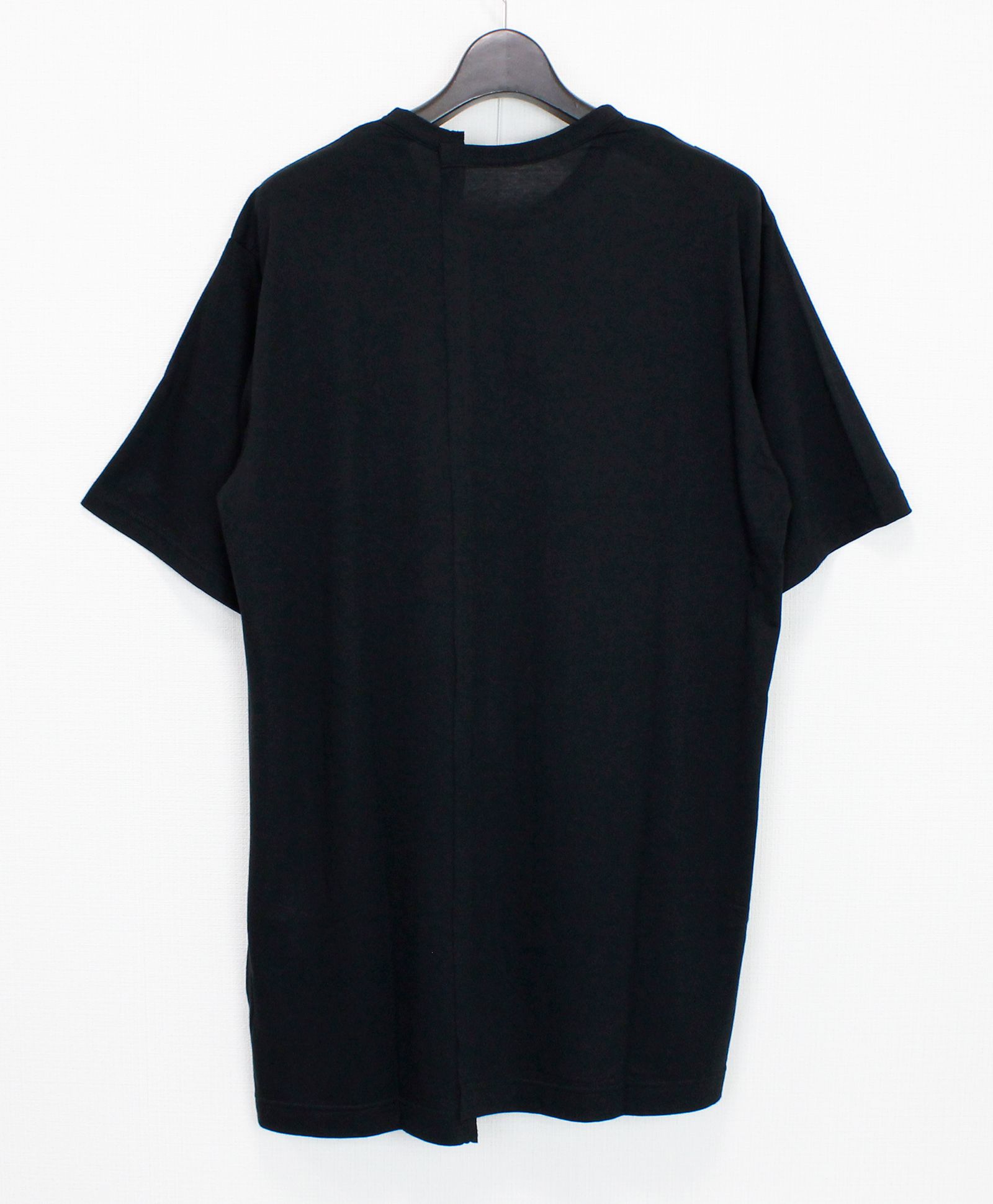 SILKETTE JERSEY W/ NUMBER PATTERN TSUJIKIRI LONG SLEEVED T-SHIRT / BLACK x WHITE [GL-T11-803-1-01]