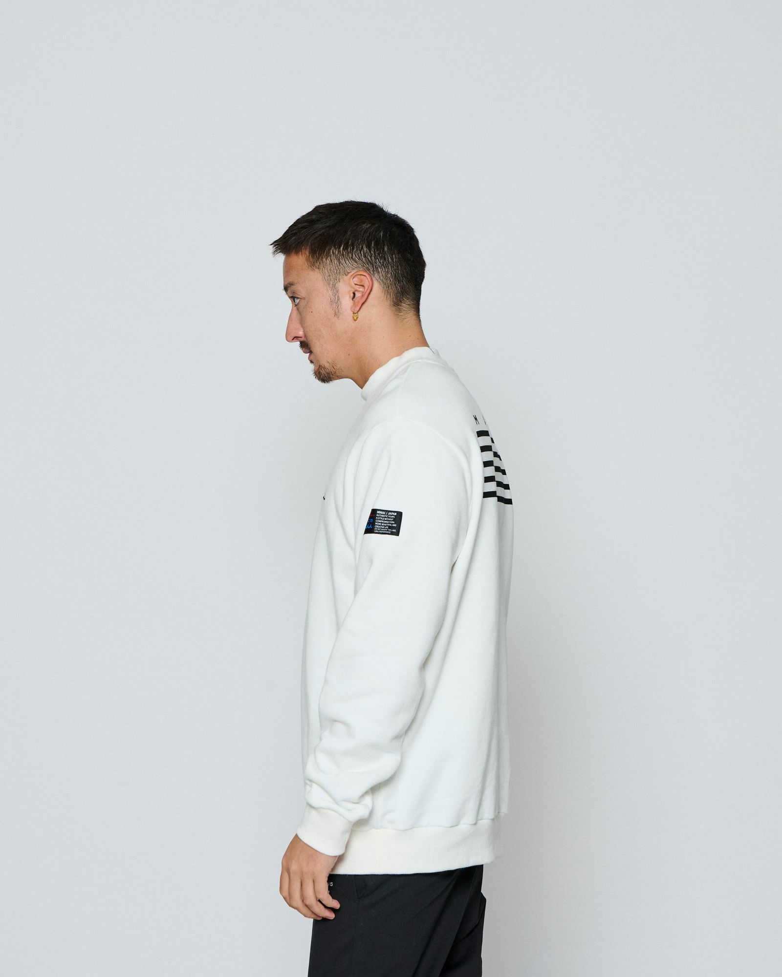 ☆先行予約☆ muta MARINE × ACANTHUS / モックネックスウェット / Mockneck Sweatshirts / WHITE 【MA2655】