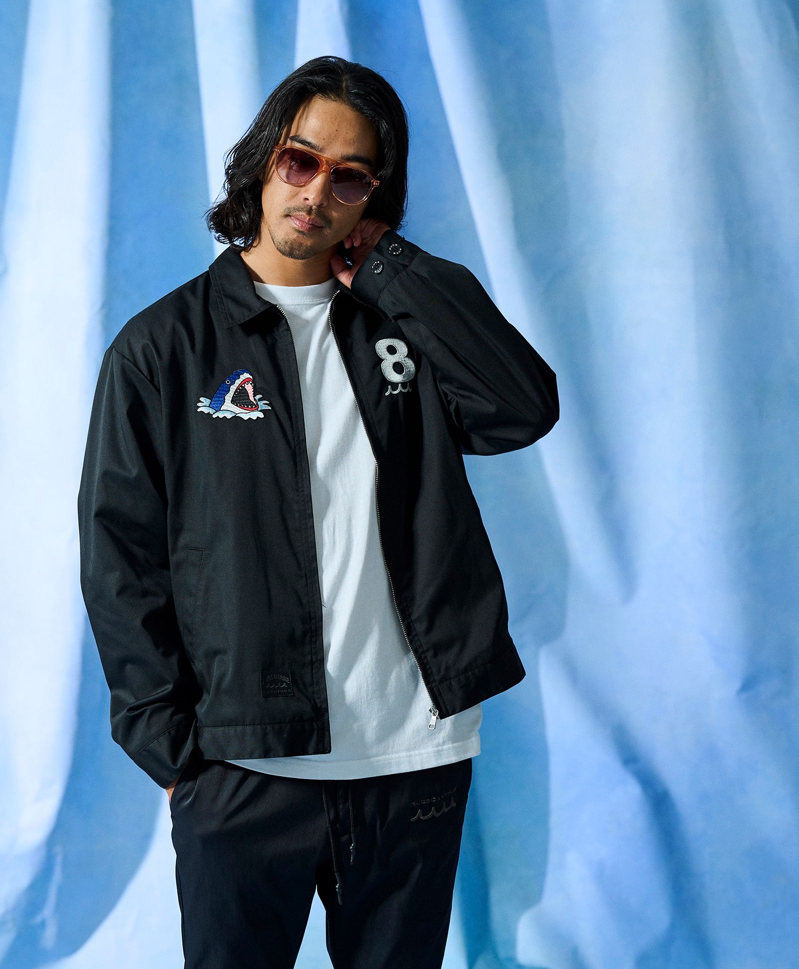 ☆先行予約☆muta MARINE × ACANTHUS  / スーベニアジャケット /  Souvenir Jacket / BLACK【MA2701】