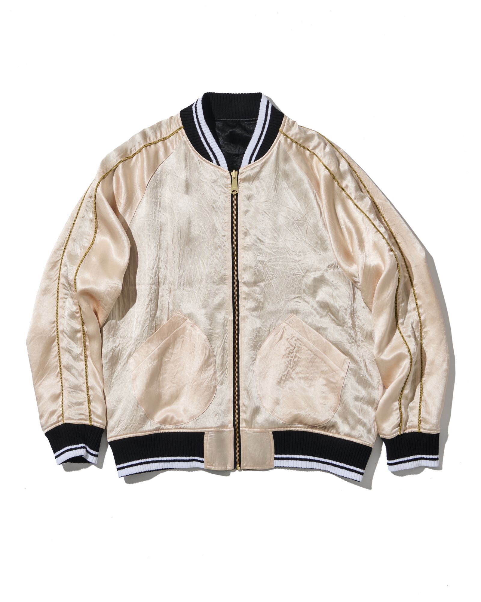 ☆先行予約☆muta MARINE × ACANTHUS  / リバーシブルスーベニアジャケット / Souvenir Jacket / BLACK 【MA2629】