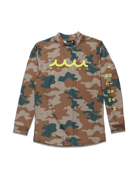 ラッシュロングスリーブTシャツ (ダイアゴナルカモ) / ベージュ [MMTK-440010] ⭐︎4月29日より随時出荷⭐︎