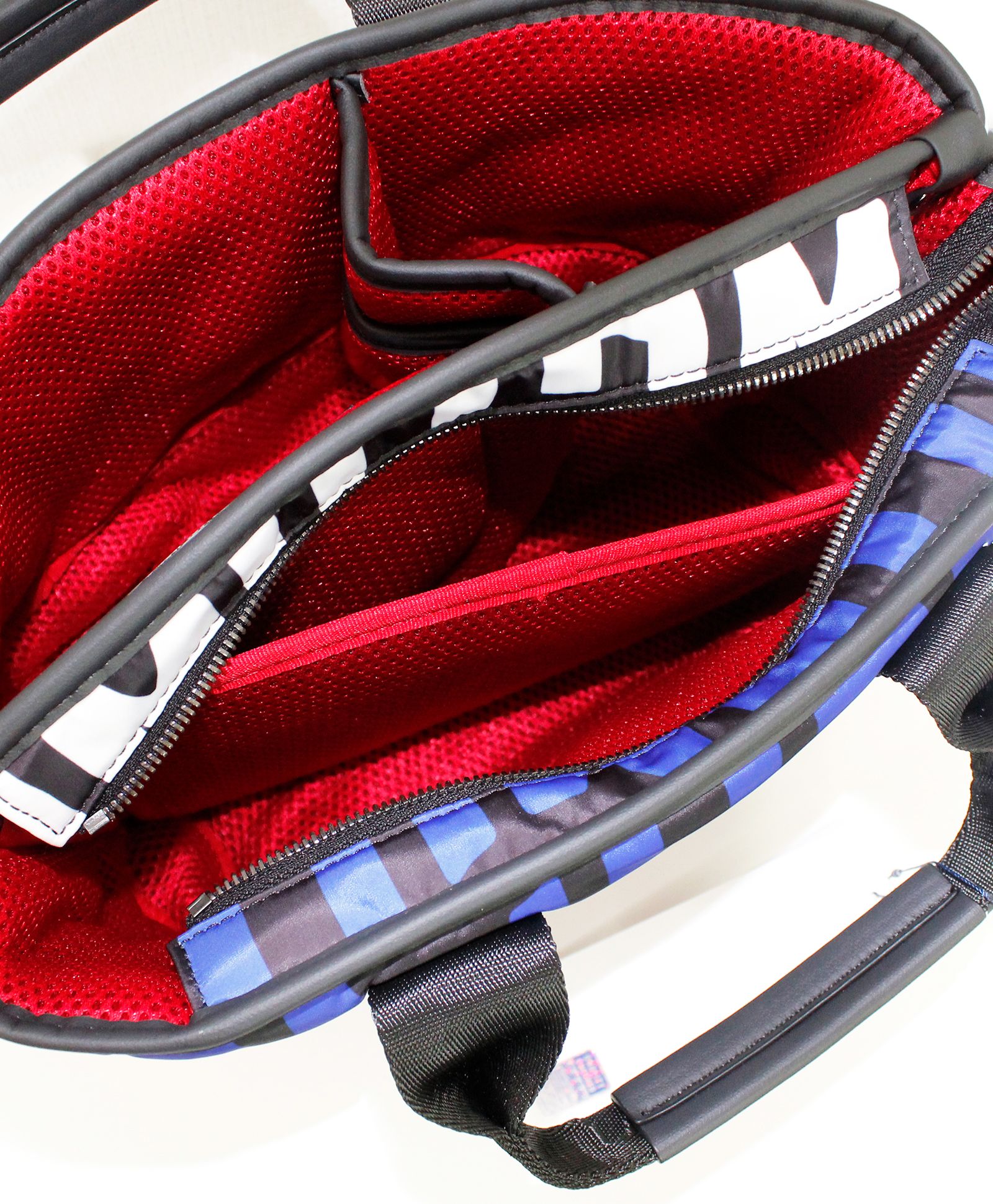 WAVEキルト パーテーショントートバッグ / レッド [MMSG-241108]