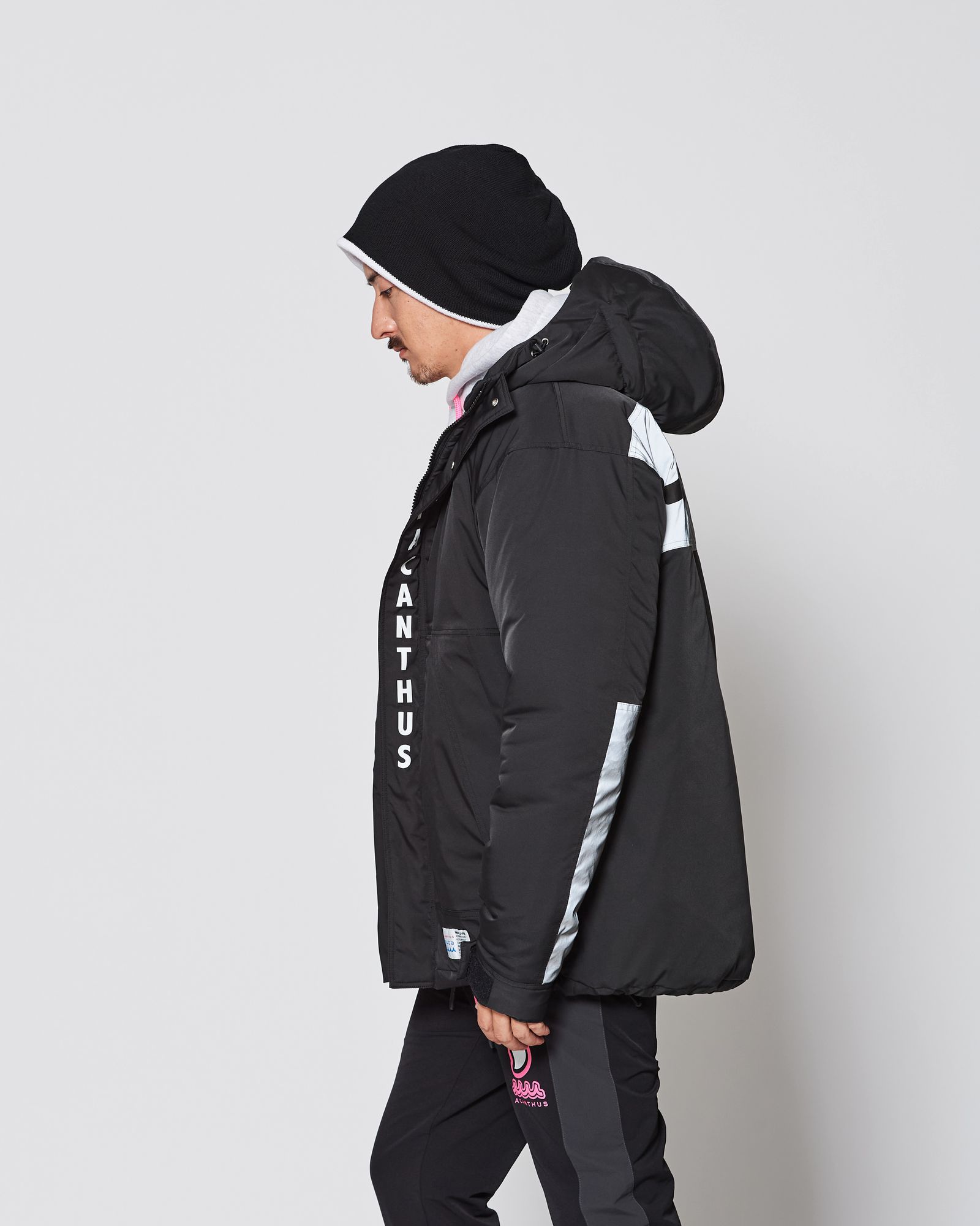 ☆先行予約販売2025年11月下旬～12月下旬頃入荷予定☆ ACANTHUS × muta MARINE / muta LIMONTA Mountain Puffy Jacket  / マウンテンパフィジャケット / BLACK 【MA2529】