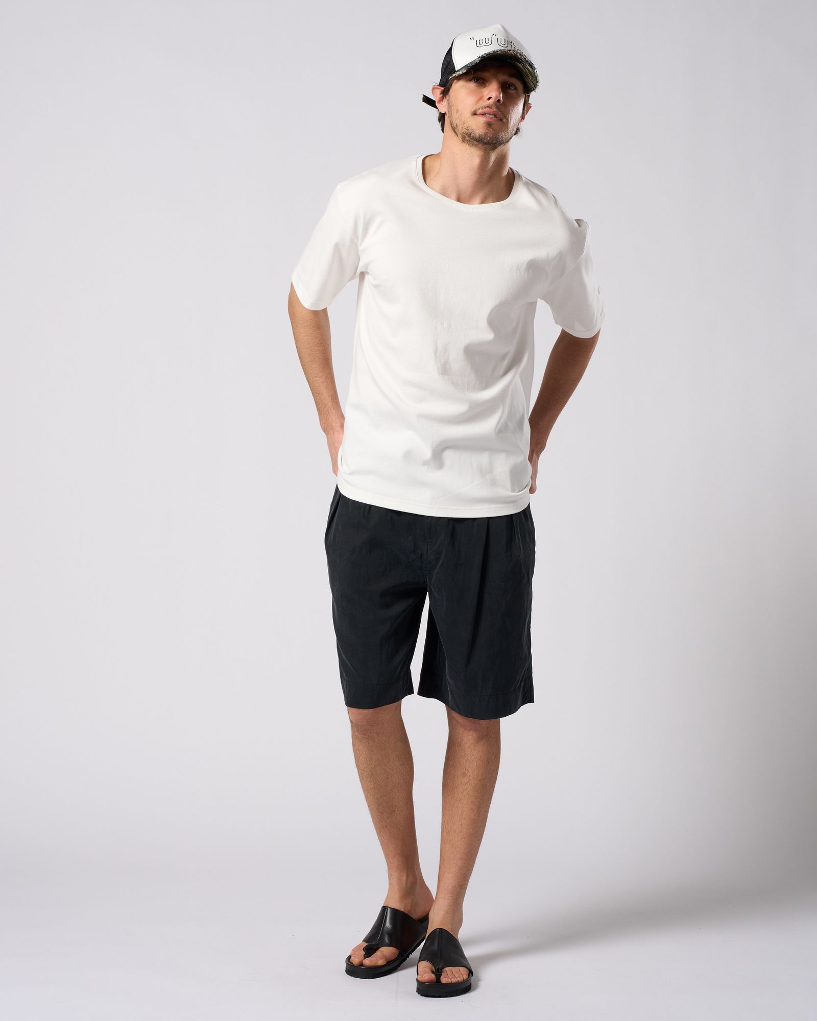 ☆先行予約☆ ラグジュアリーコットンクルーネック S/S  カットソー /  luxury cotton S/S / WHITE [7134 cj72i]