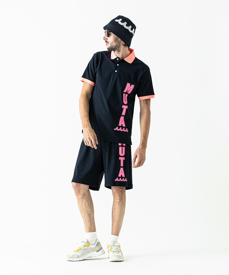 ACANTHUS x muta MARINE / muta Mesh Polo / メッシュポロシャツ / NAVY
