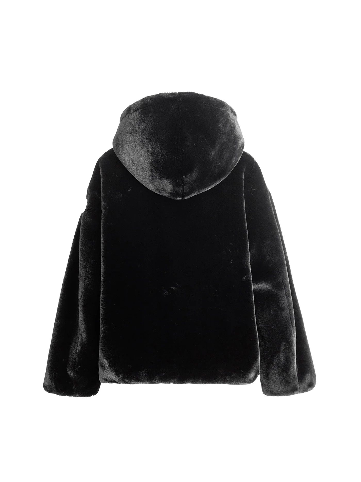 レディース フード付き ボアブルゾン / YUMOLA / ユモラ / BLACK [LJXA0039033588]