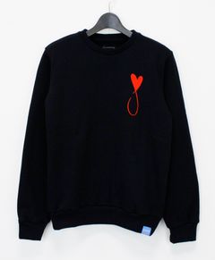 スウェット / Tiphanie Big Logo Sweat / Black x Red