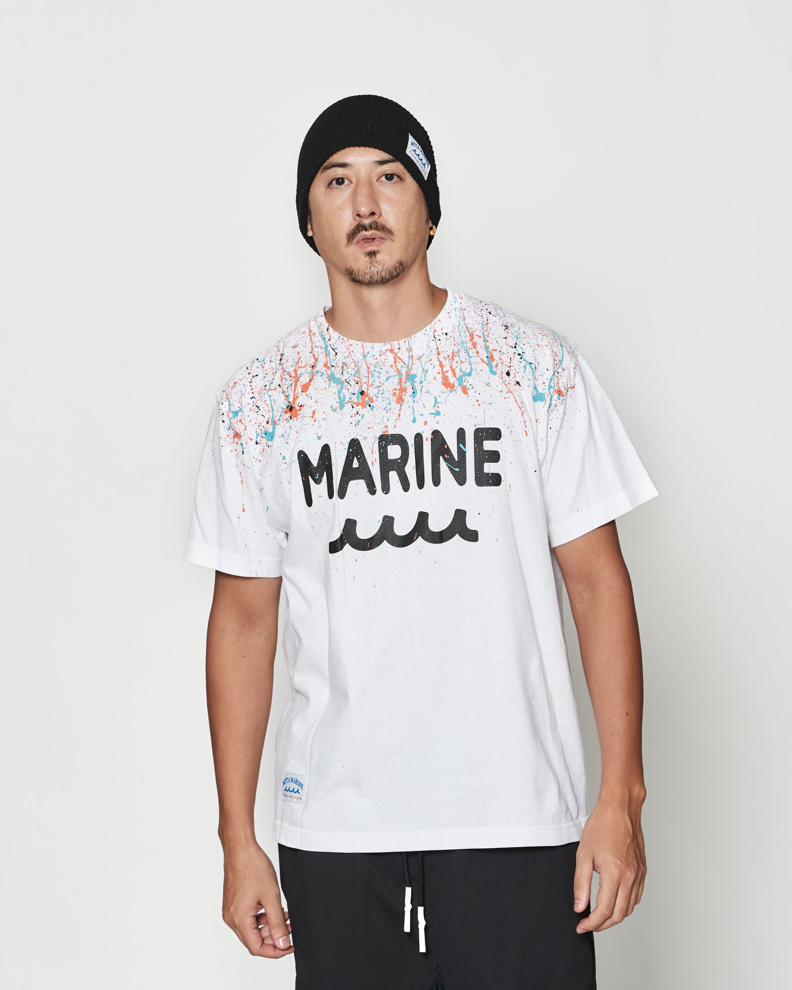 ☆先行予約☆muta MARINE × ACANTHUS  / スプラッシュマリンロゴTシャツ  /  Splash Marine Logo Tee / WHITE【MA2614】