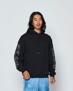☆先行予約☆muta MARINE × ACANTHUS  / スリーブプリントスウェットフーディー / プルオーバーパーカー /  Sleeve Print Hooded Sweatshirt / BLACK【MA2711】