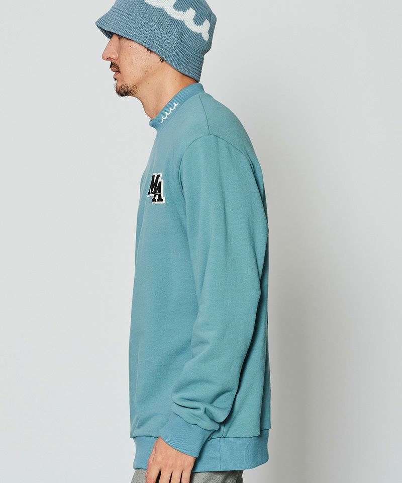 ACANTHUS x muta MARINE / muta Mockneck Sweatshirt / スウェット / BLUE / MA2430