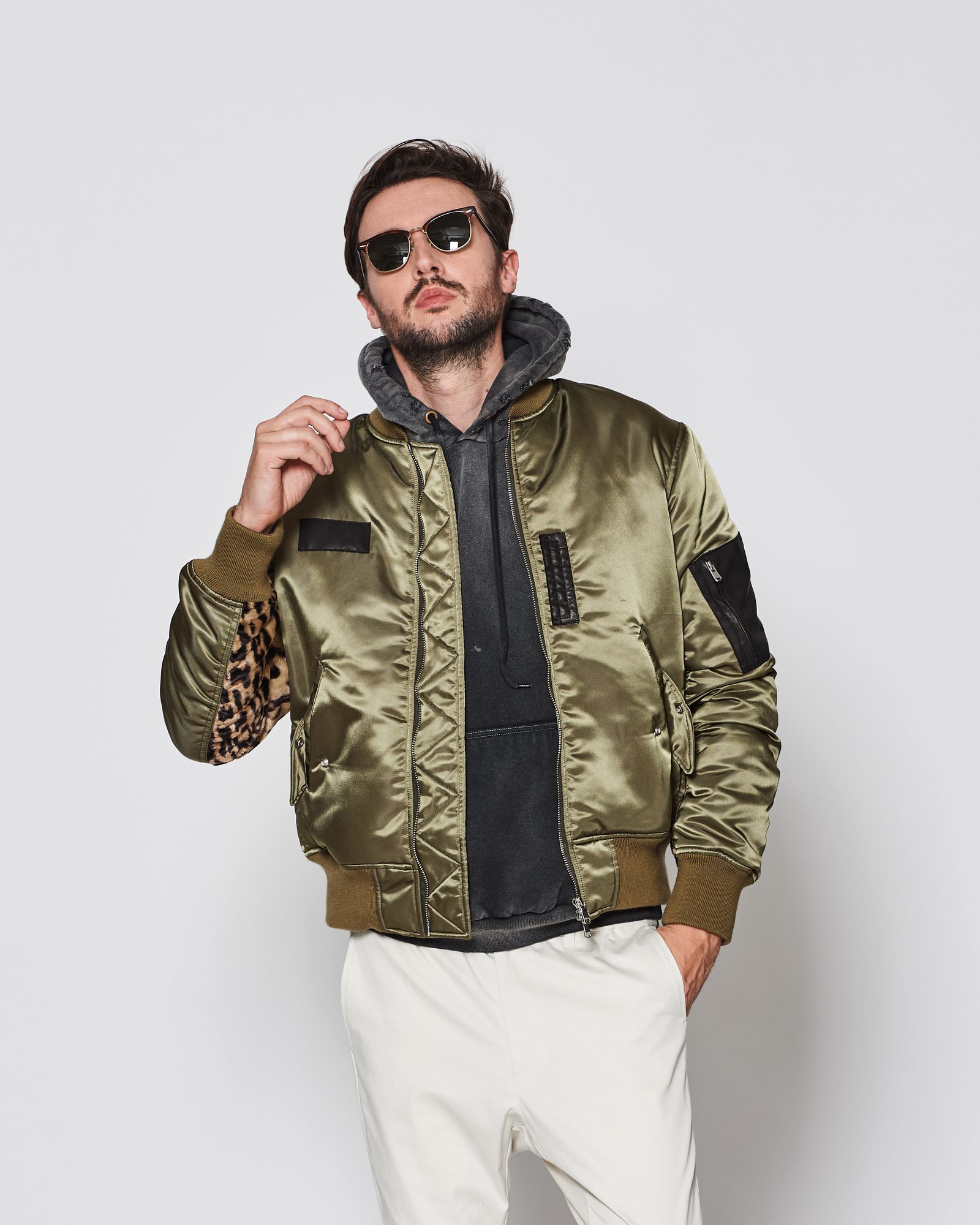 LIMONTA MA-1 / MA-1 / OLIVE LEOPARD 【JK2202】