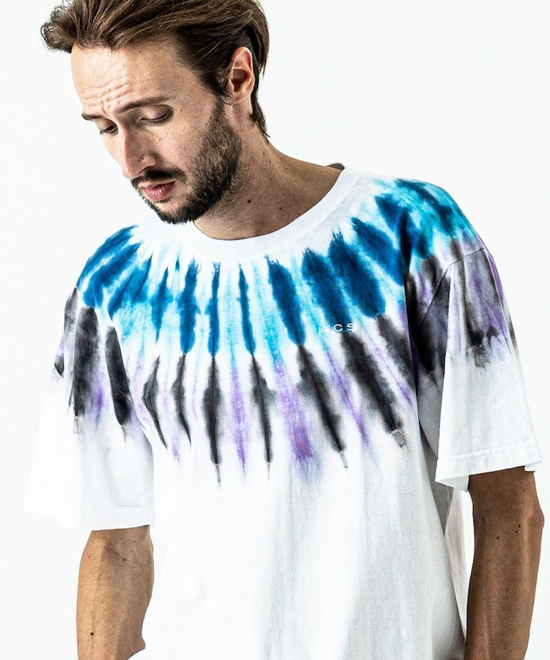 アーチタイダイTシャツ / Arch Tie-dye Tee / WHITE/BLUE