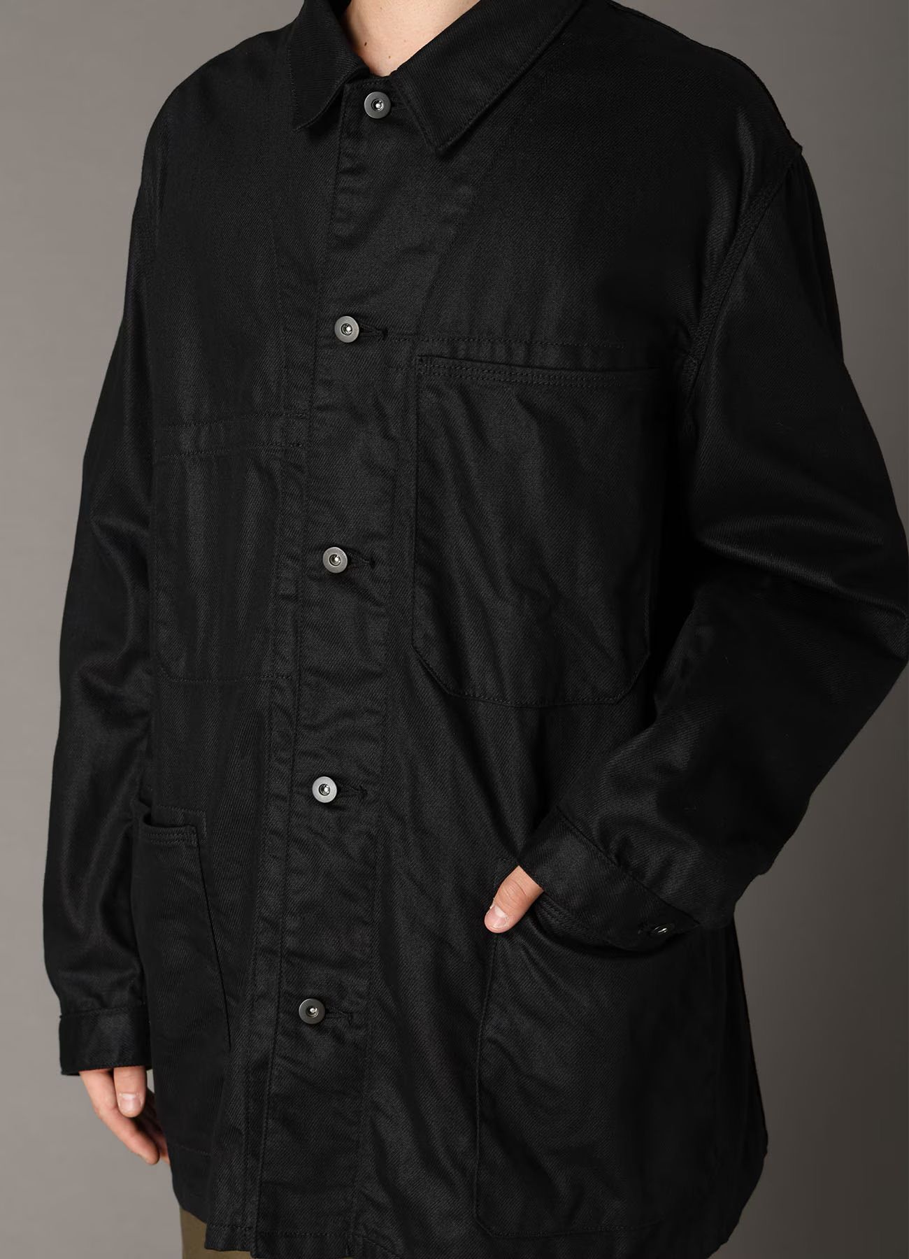 Ground Y×EDWIN 9oz BLACK TWILL COVERALL  / ブラックツイルカバーオール / BLACK [GX-Y01-007-1]