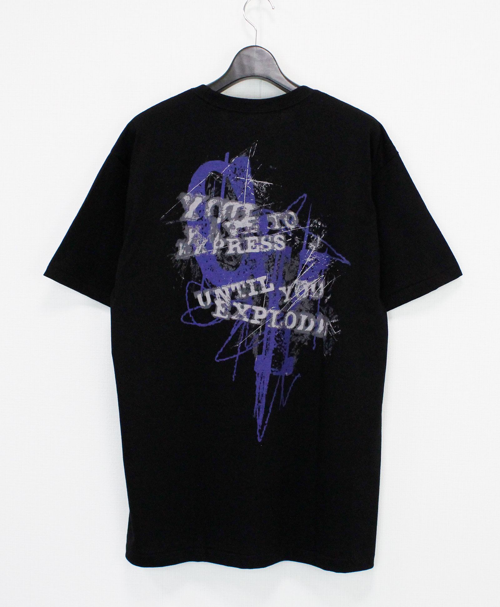 JERSEY MESSAGE T-SHIRT / BLACK [GK-T73-070-2]