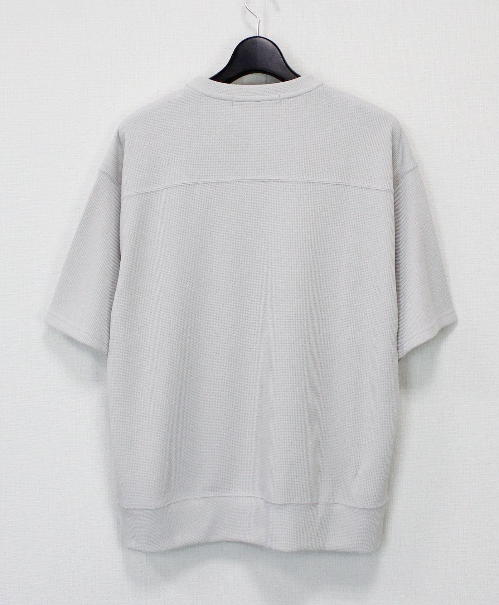 マルーデコットン30sワッフル 半袖Tシャツ  / グレージュ [76003]