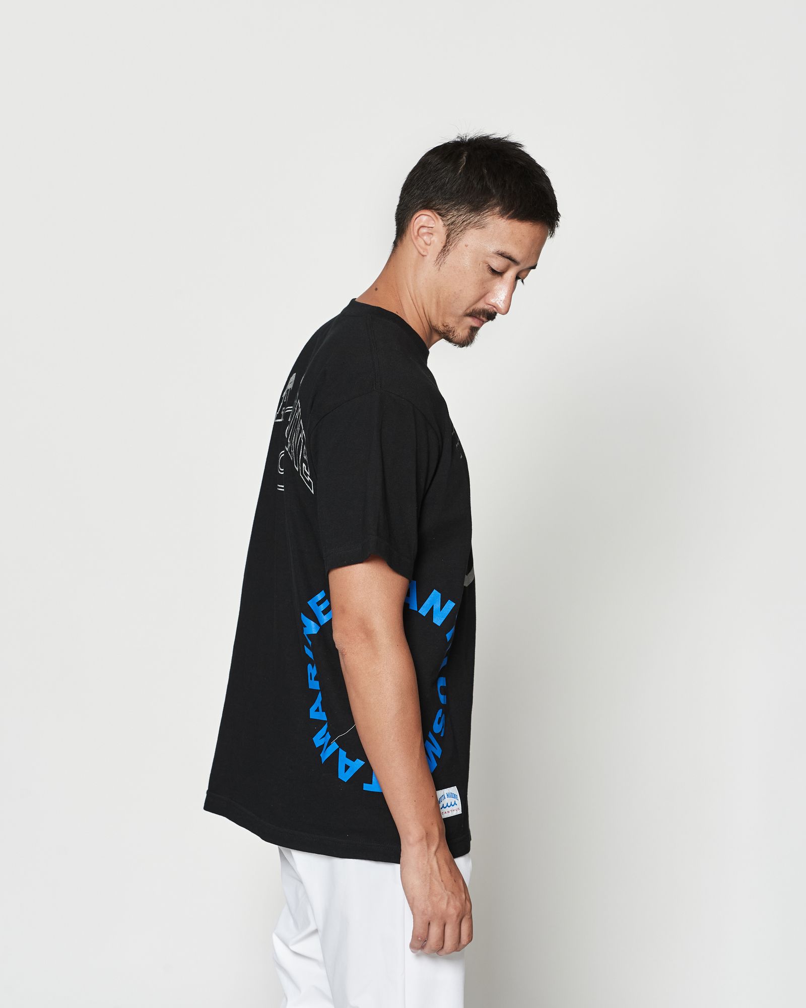 ☆先行予約☆muta MARINE × ACANTHUS  / テストプリントTシャツ  /  Test Print Tee / BLACK【MA2612】