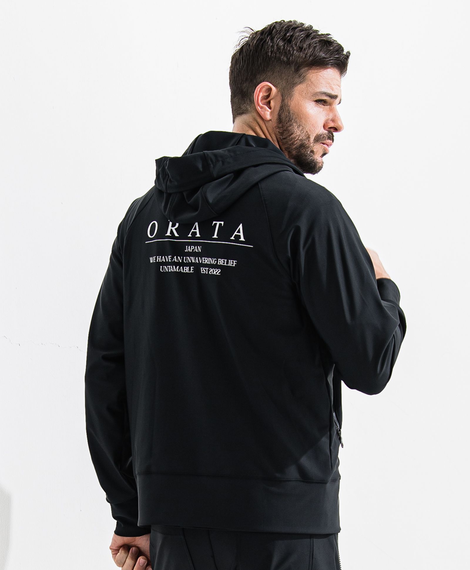 ORATA - RUSH ZIP HOODIE / ラッシュジップパーカー / BLACK [OR2-C