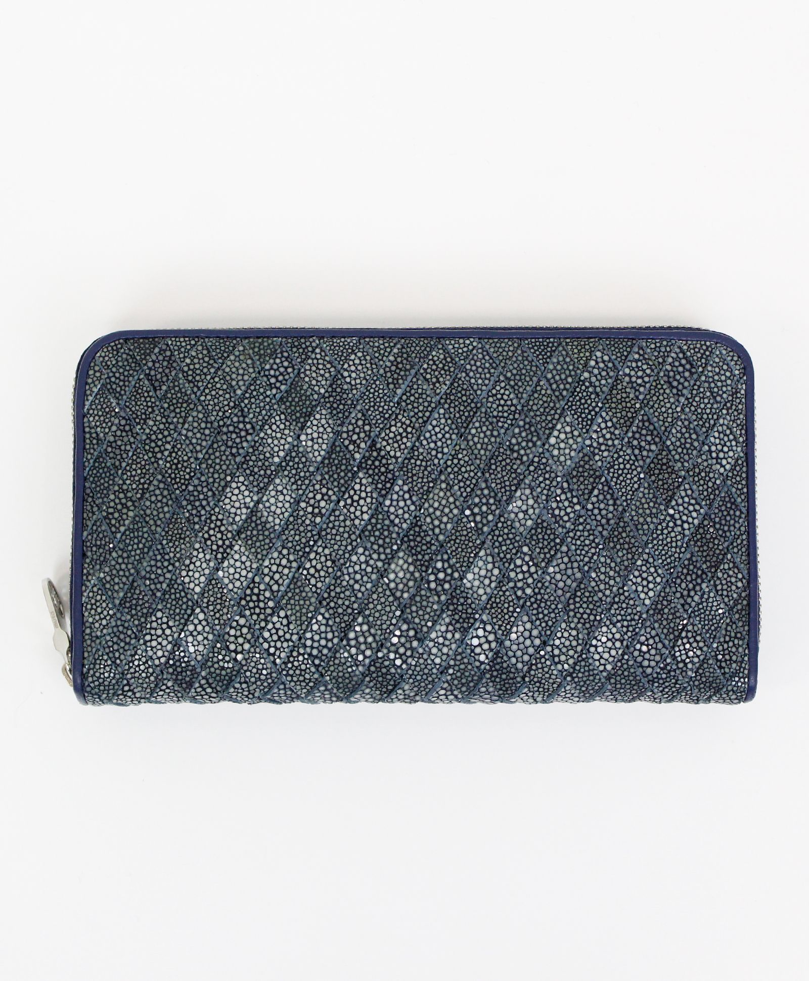 MUTA / ムータ / ガルーシャ・イントレチャート・ZIP長財布 LARGEサイズ / ネイビー
