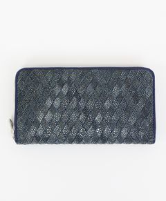 MUTA / ムータ / ガルーシャ・イントレチャート・ZIP長財布 LARGEサイズ / ネイビー