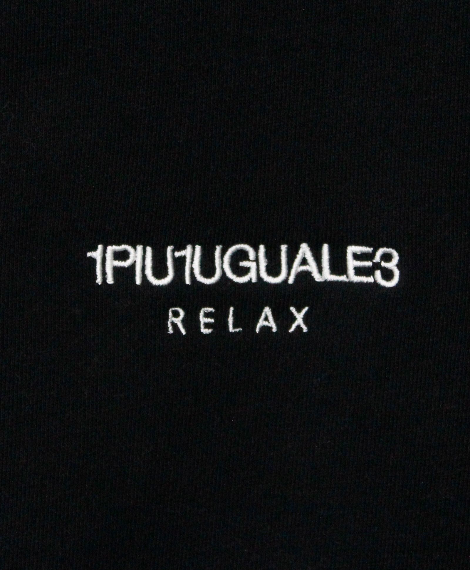 1PIU1UGUALE3 RELAX × PEANUTS / スヌーピー ラインストーンフーディー / パーカー / ブラック【USO-26055】