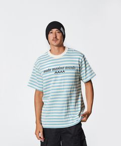 ACANTHUS × muta MARINE / muta Domino Border Tee / ボーダーTシャツ / SAX 【MA2513】