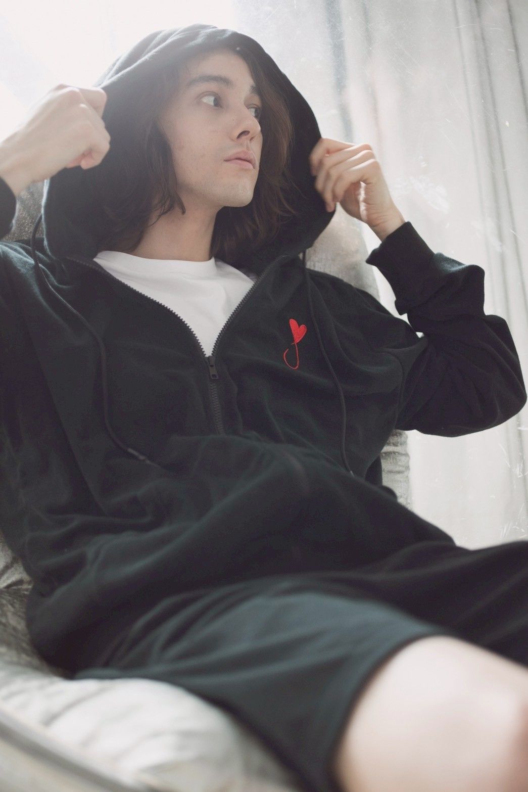 パイルジップパーカー / Pile Zip Hoodie / BLACK